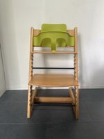 Stokke Tripp Trapp Hochstuhl Holz grün gebrauchter Zustand