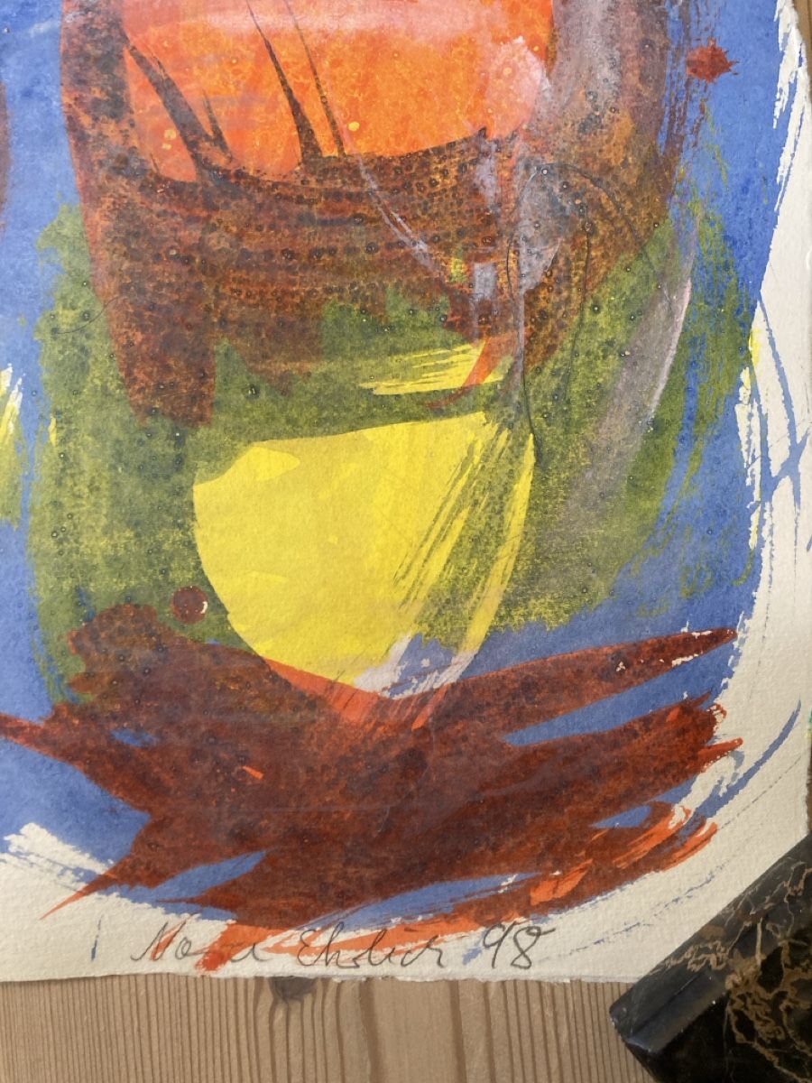 Dipinti: Original Gemälde von Nora Ehrlich – „Einige Farben“ – Usato da Herisau venduto da Sifgana 2