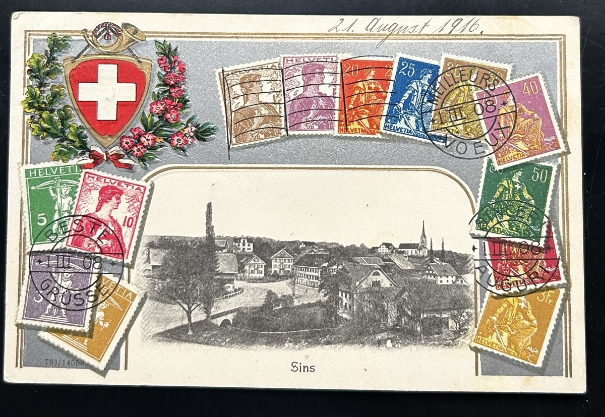 Cartoline postali: Prägekarte Sins – Usato da Horw venduto da Tellbub