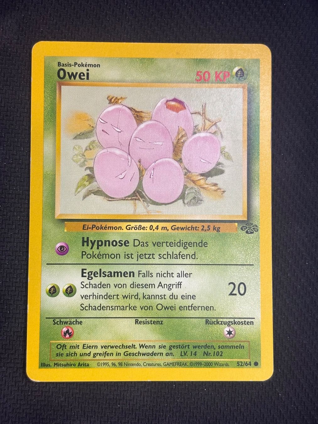 Pokémon Carte collezionabili: Pokemon Owei 52/64 WOTC Jungle DE – Usato da St. Gallen venduto da KantoKarten