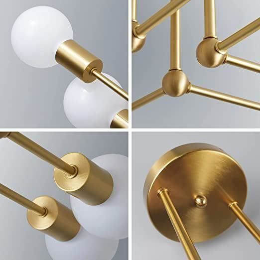 Lampade: Deckenlampe 4 E27 Lichter Kronleuchter – Nuovo (secondo la descrizione) da Thun venduto da nuonuoshop 9