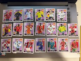 20 verschiedene purple Extra Sticker