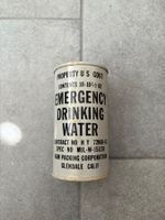 Vintage US Notfall Trinkwasser Dose, Rarität!
