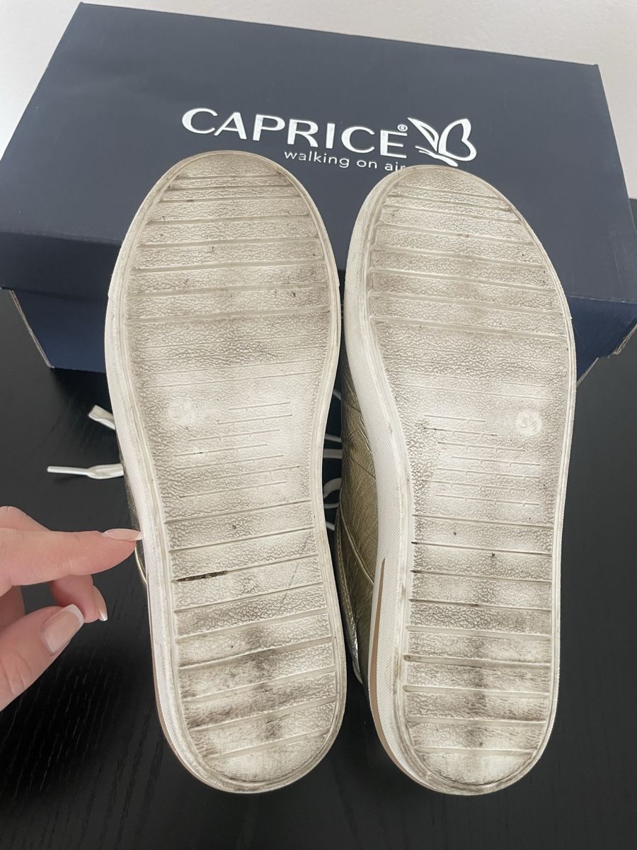Scarpe da donna: CAPRICE SNEAKER LOW LIGHT GOLD METALLIC GRÖSSE 36 – Usato da Rorschacherberg venduto da drdupor 5