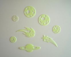 8 fluoreszierende Planeten, Kometen etc.