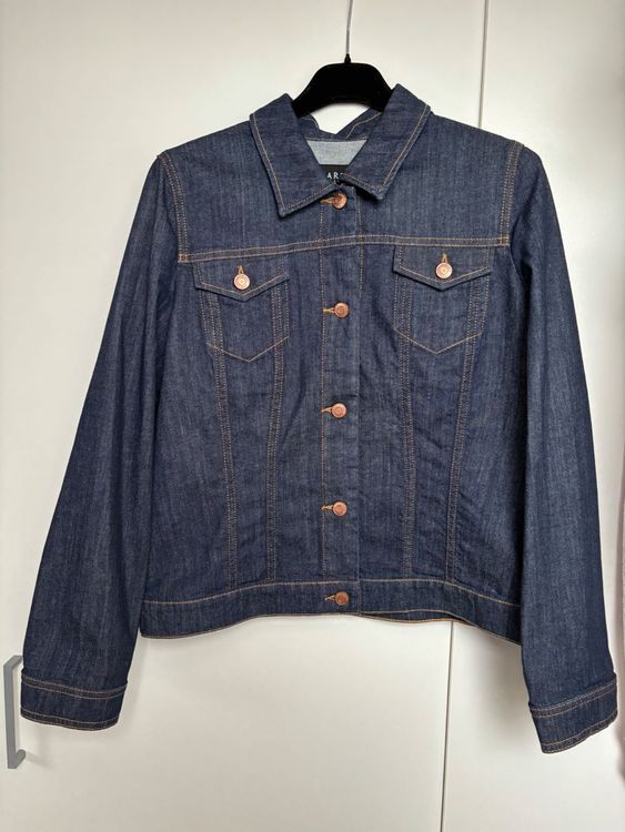 VESTE JEAN DENIM blanche boutons manches longues ZARA taille M/ L com9 EUR 8,50 - FR