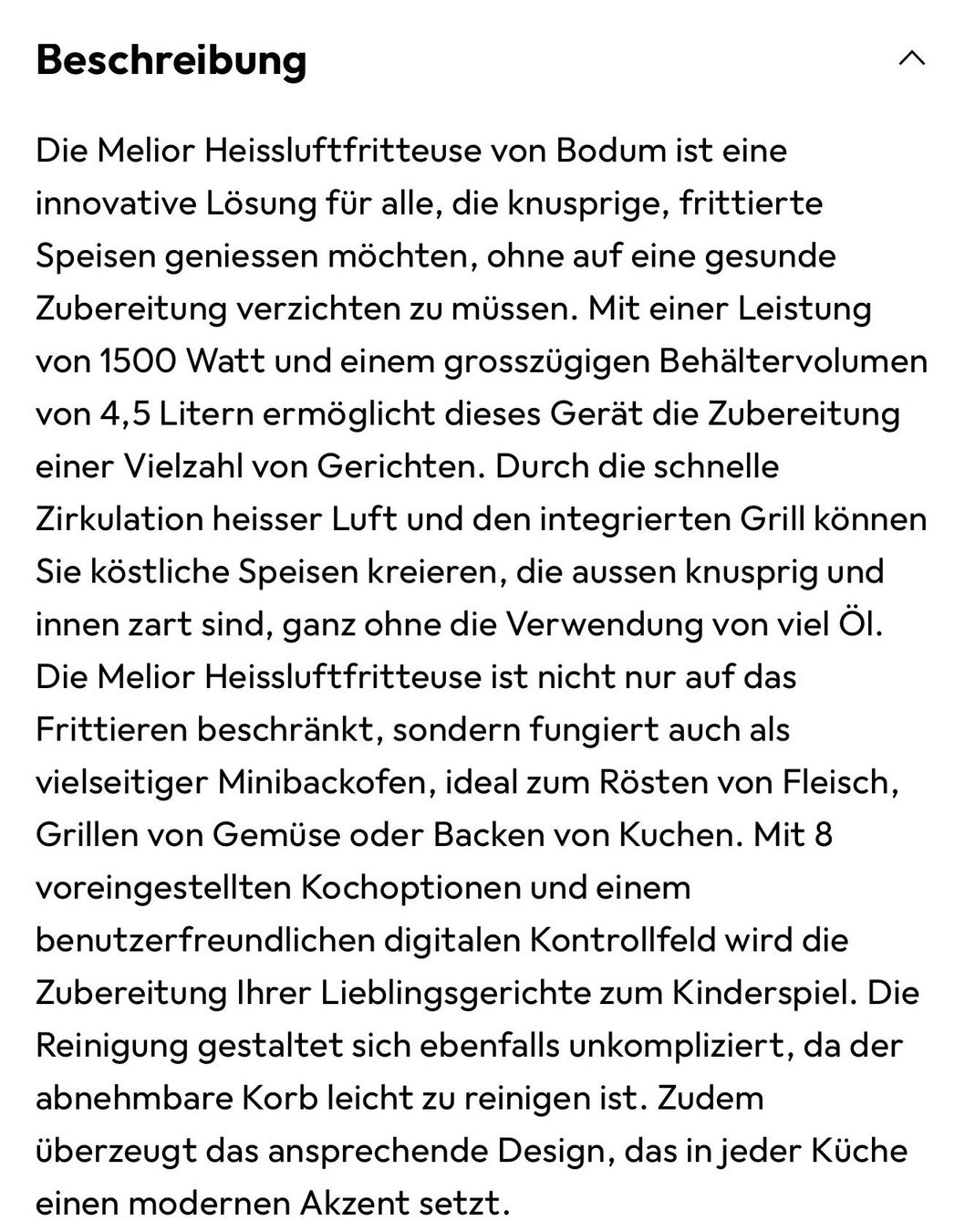 Bodum Küchengeräte: Heiisluftfritöse Bodum neu – Neu und originalverpackt aus Gerlafingen von HungerDiva 4