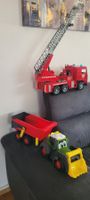 Camion de pompier  50 cm & Tractor / lumineux,sonneri 60cm