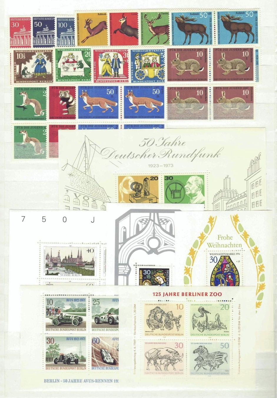 Alle Briefmarken: Berlin 4er-Block Sammlung ab 1962 postfr** – Gebraucht aus Basel von Pfefferschootte 1