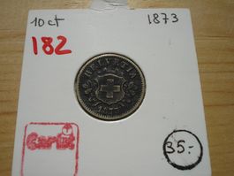 (182)  10 Rappen 1873