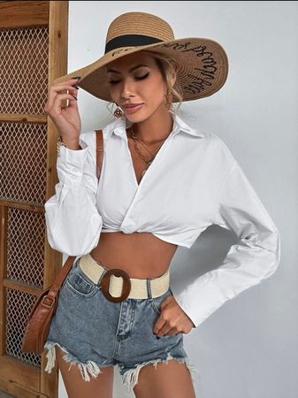 Crop Top Hemd 🍸✨