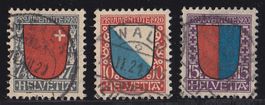 1920  Pro Juventute Satz  sauber gestempelt  nach SBK 50Fr.