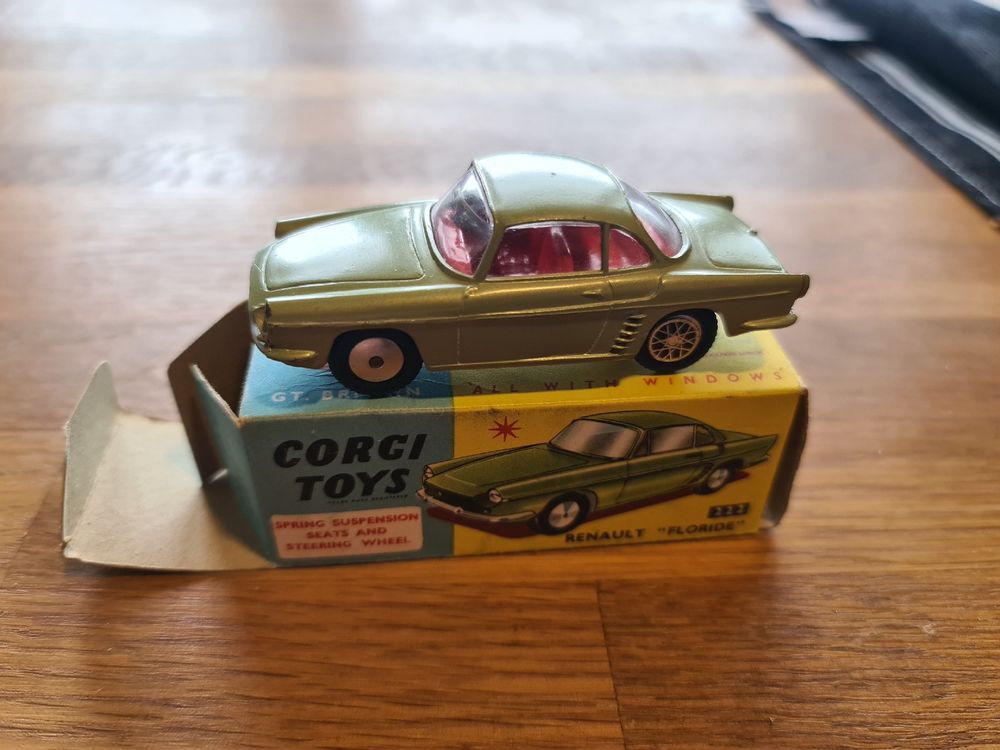 Miniature Corgi Toys Renault Floride - Boîte Reproduction Réf. 222 - Échelle 1:43 - Neuf, Fabriqué En France