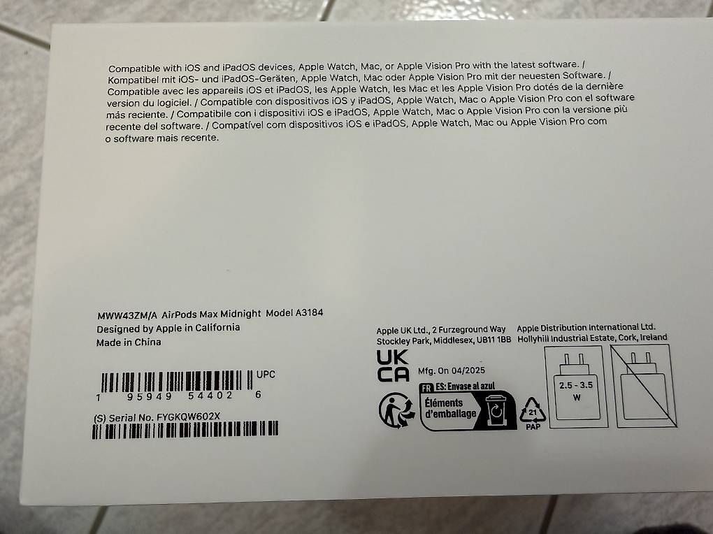 Cuffie: AirPods Max Midnight ungeöffnet – Usato da Luzern venduto da t89_cyq6 2