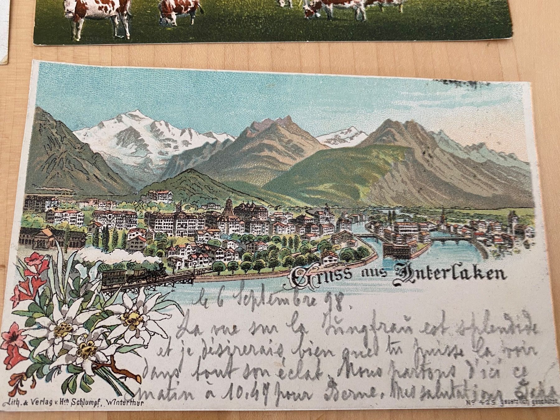 Cartoline postali: Lot Aal Nr 3 Interlaken – Usato da Mosnang venduto da Goldwasser 2