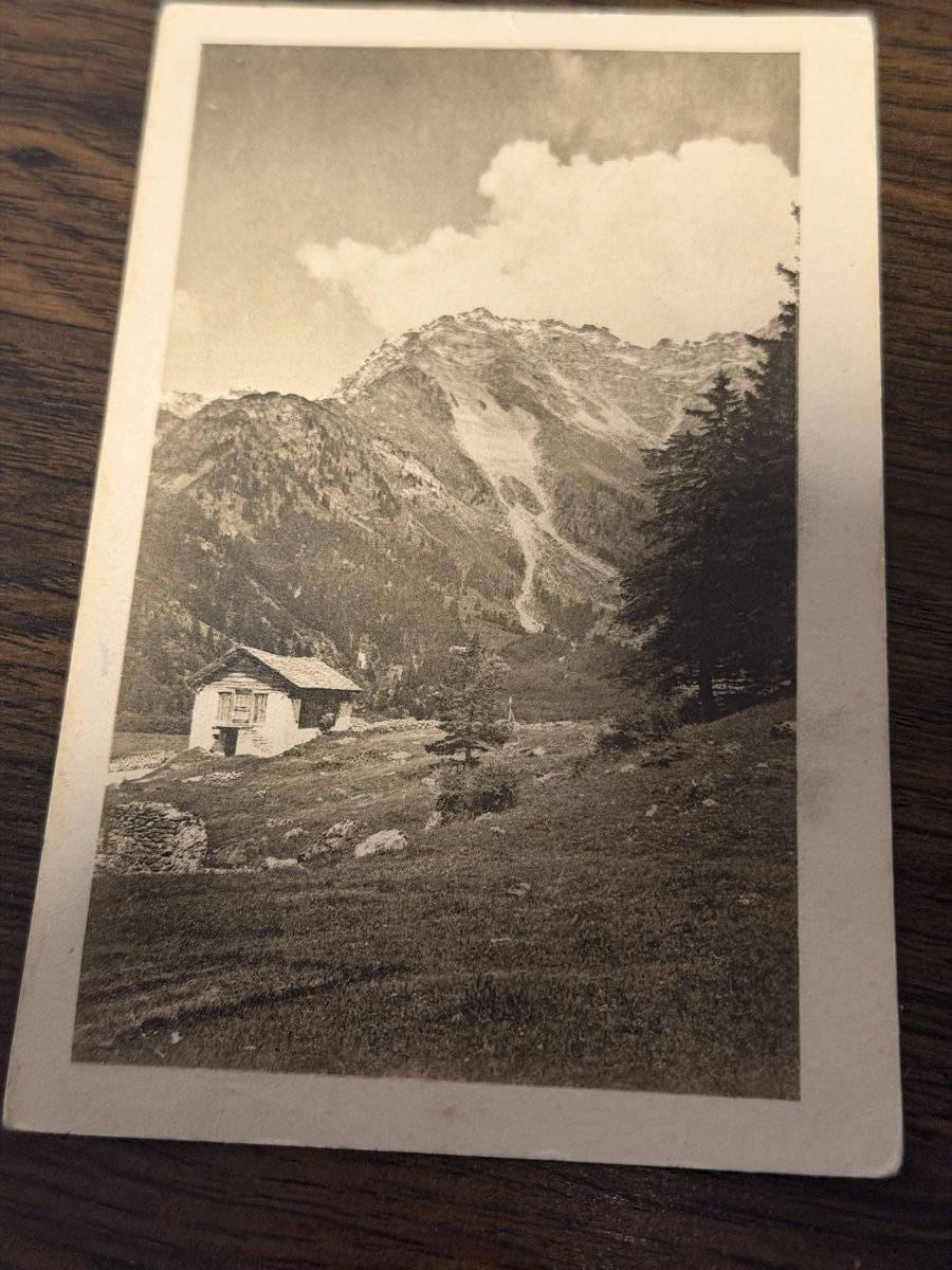 Cartoline postali: Vintage Postcard Piz Sasso Bergell – Usato da Baden venduto da swiss-alps