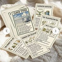 50 WILDERNESS SURVIVAL CARDS - IN ENGLISH