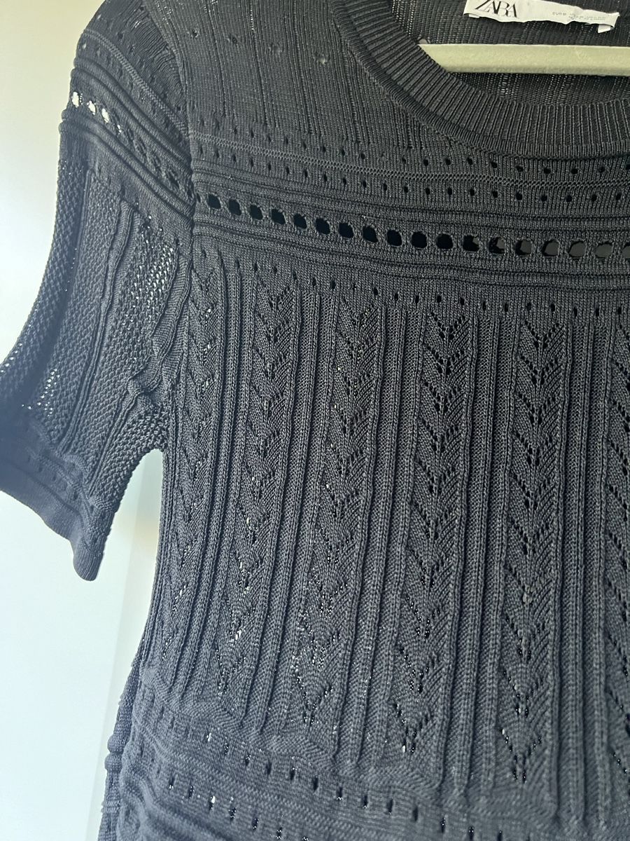 Zara Robes: Schwarzes Zara Strickkleid Grösse S elegant – Neuf (Voir description) à Laufen par li_ga7 1