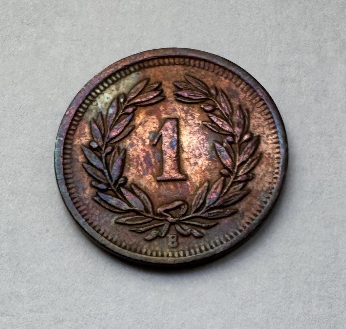 Tutti le monete: 1906 1 Rappen -unz – Usato da Kirchberg SG venduto da Zenhad69 1