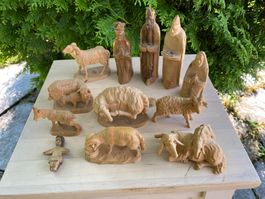 12 sehr schöne Krippenfiguren von Wallnöfer-Grond Müstair