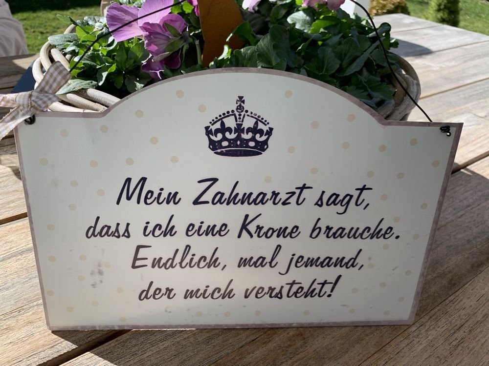 Deko Schild mit Spruch zum Aufhängen Kaufen auf Ricardo
