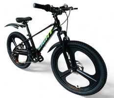 zahlbares 22 Zoll Kindervelo Aluminium SCHWARZ NEU
