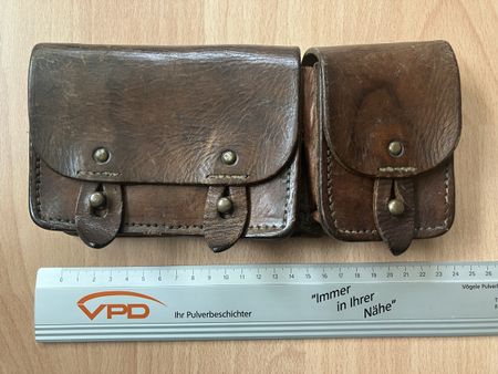 Leather belt pouches