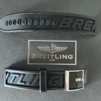 Original Breitling Kautschuk Uhrenarmband mit Dornschliesse