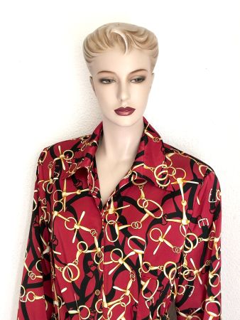 Vintage Bluse von BASLER Grösse 46