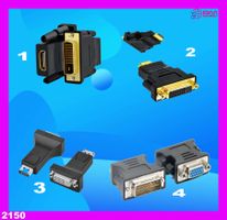 HDMI-DVI-VGA- und DP-Adapter-Videokonverter
