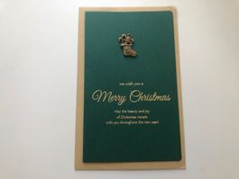 Weihnachtsgrusskarte mit Couvert