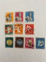 Briefmarken Olympia Lausanne 1944 & St. Moritz 1948,
