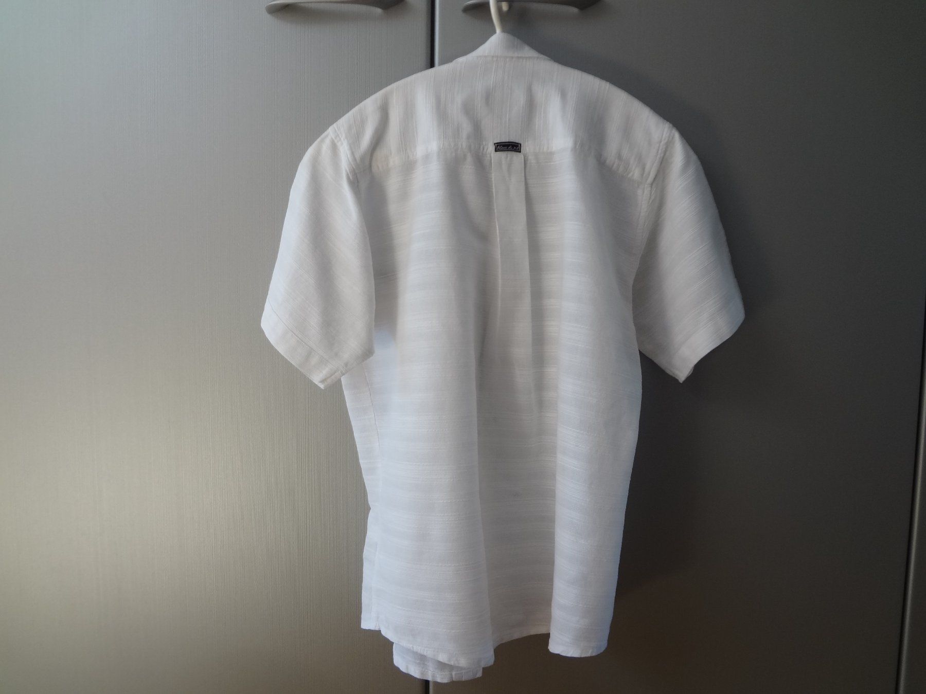 Chemise Homme Blanche Taille XXL – Coton Régulier Manches Courtes Nil