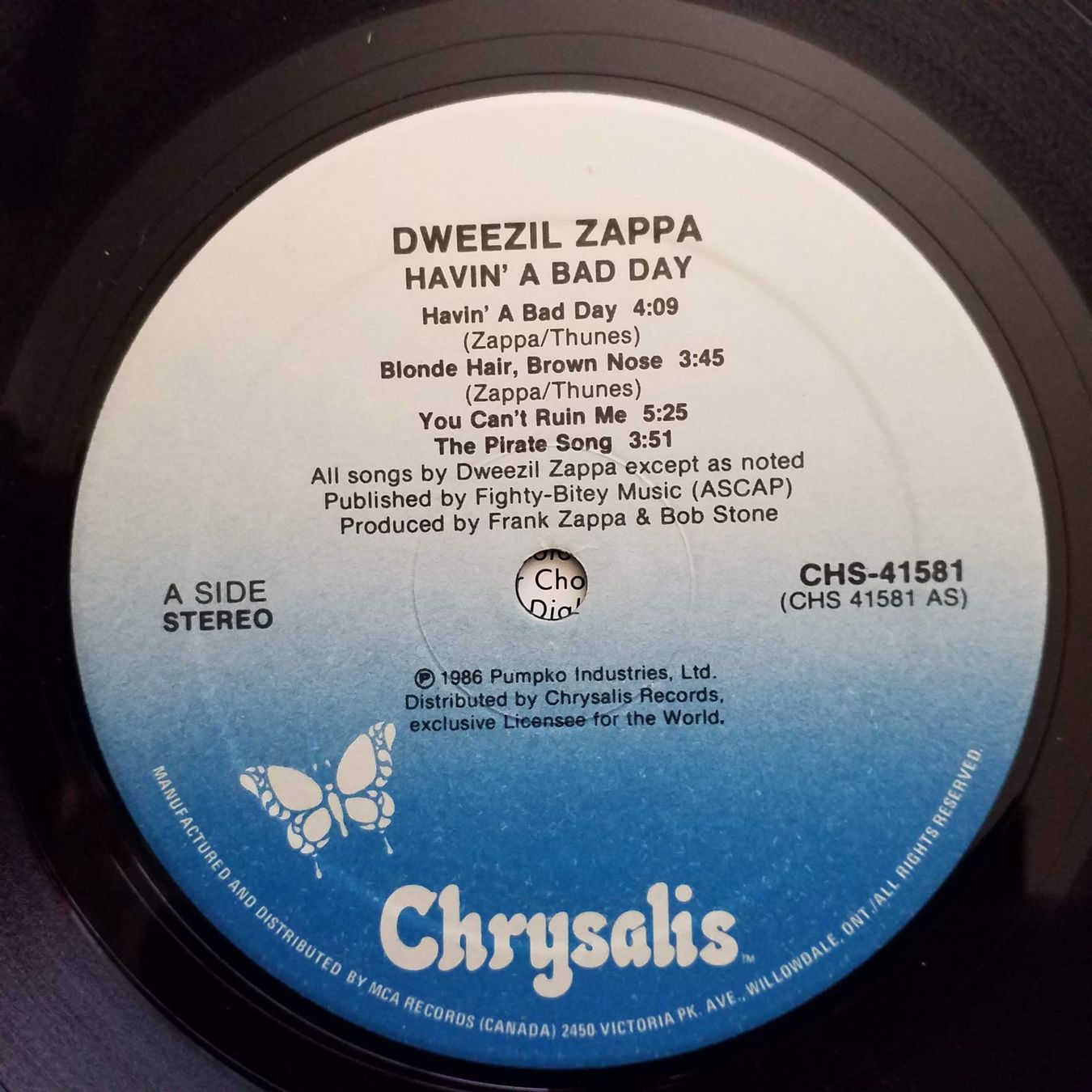 Dischi in vinile: DWEEZIL ZAPPA,  havin' a bad day - 1st press – Nuovo (secondo la descrizione) da Yverdon-les-Bains venduto da Jacotreut 2