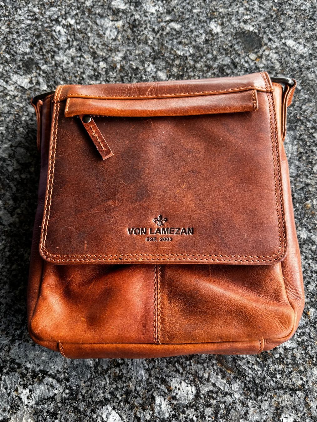 Sacs: Herren Umhängetasche Vintage Leder – Neuf (Voir description) à Birr par Calico