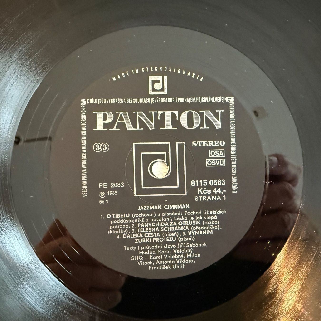 Dischi in vinile: JAZZMAN CIMRMAN - JAZZMAN CIMRMAN – Usato da Zürich venduto da fehlton 3