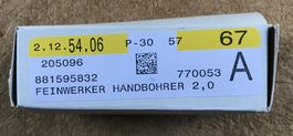 FEINMECHANIKER HANDBOHRER