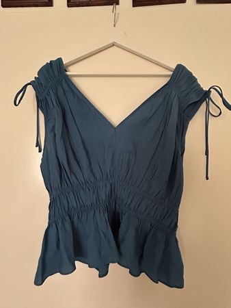 Sommerbluse in blau