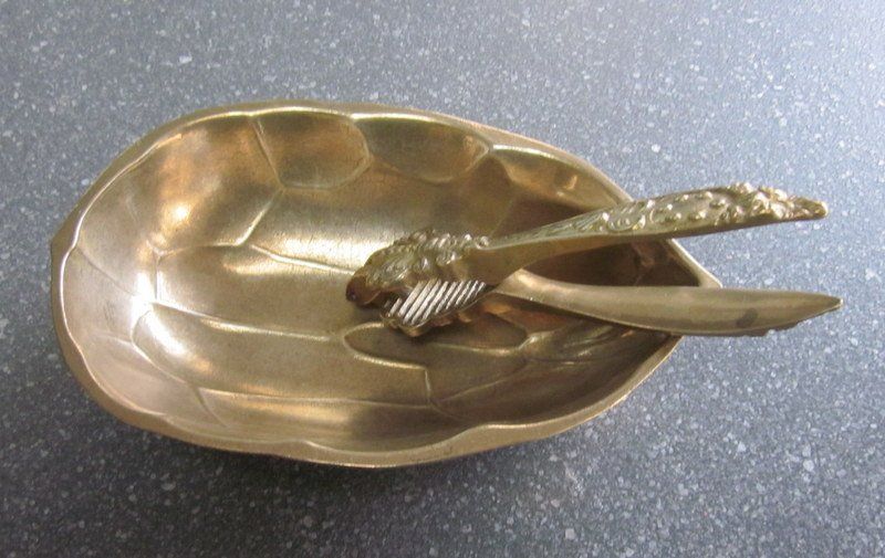Schalen: Nussschale mit Nussknacker Messing, Actina, Made in Austria – Gebraucht aus Bischofszell von raika 4