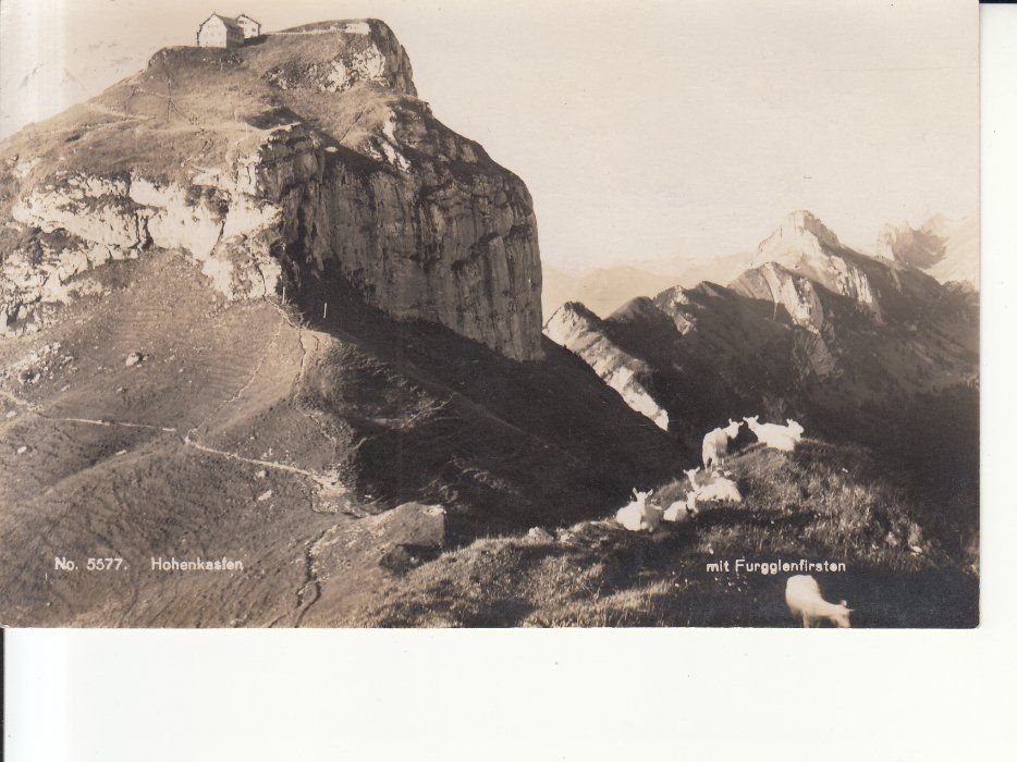 Cartoline postali: Hoher Kasten 1932, mit ST J.A. Dörig – Usato da Bürglen TG venduto da StampGraf