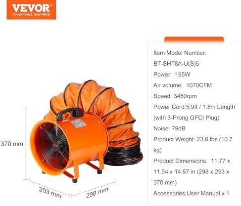 Ventilatori: Bauventilator 195-W-AC-Motor Baugebläse – Nuovo e nell'imballaggio originale da Hundwil venduto da pak_b5sl 7