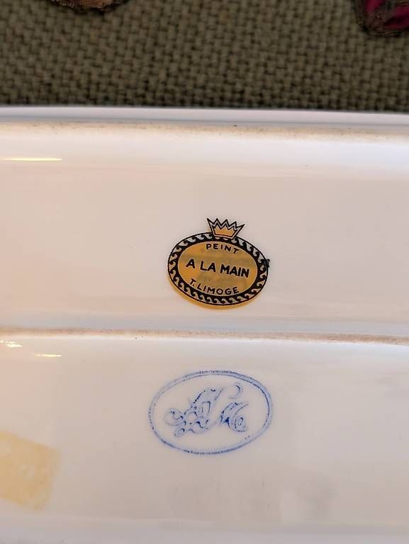 Plateaux: Limoges Porzellanschale handbemalt – D'occasion à Ascona par ArtRomantica 1