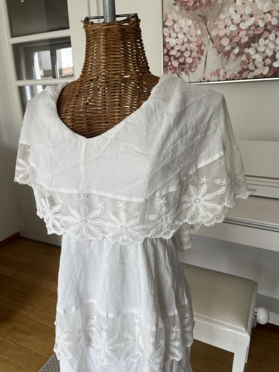 H&M Vestiti: Kleid, Weiss mit Spitze, 36, H&M – Usato da Solothurn venduto da Bobesch08 2