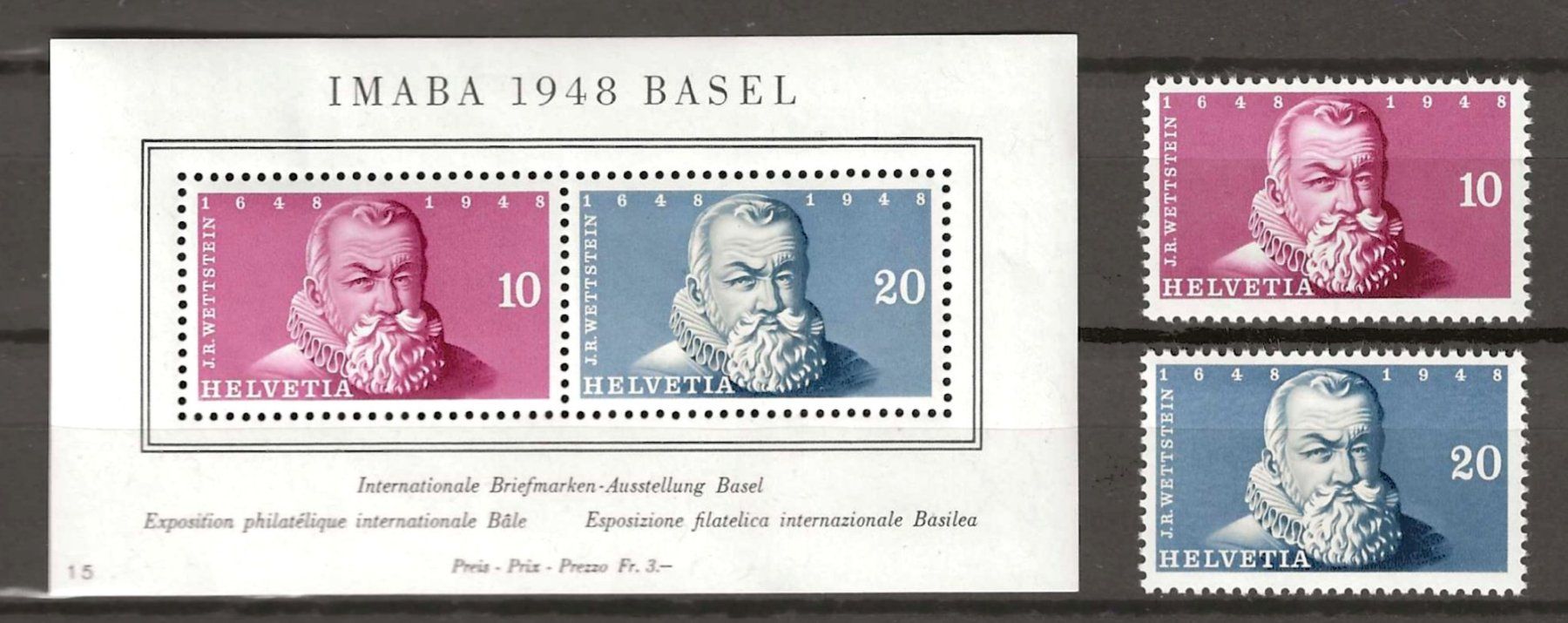 Tutti i francobolli: 1948 : Imaba Block + Einzelwerte, postfrisch ** – Nuovo (secondo la descrizione) da Gümligen venduto da Geniusbuy