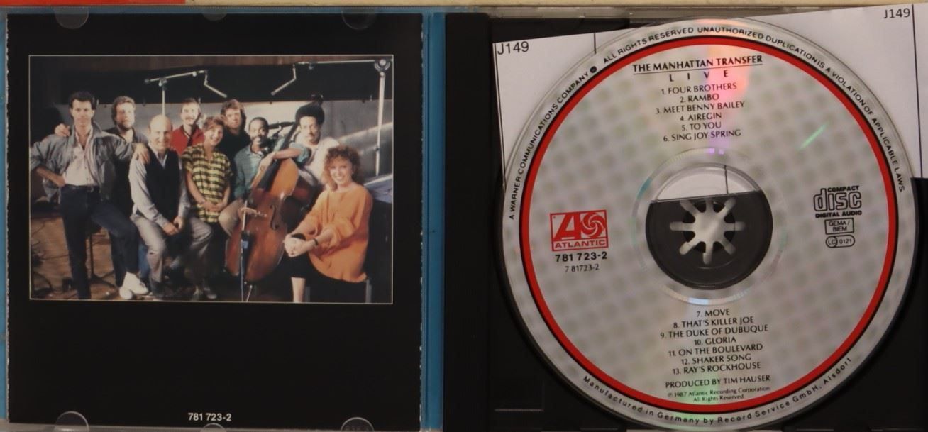 CD: The Manhattan – Transfer - Live – Usato da Luzern venduto da CONTENTI 1