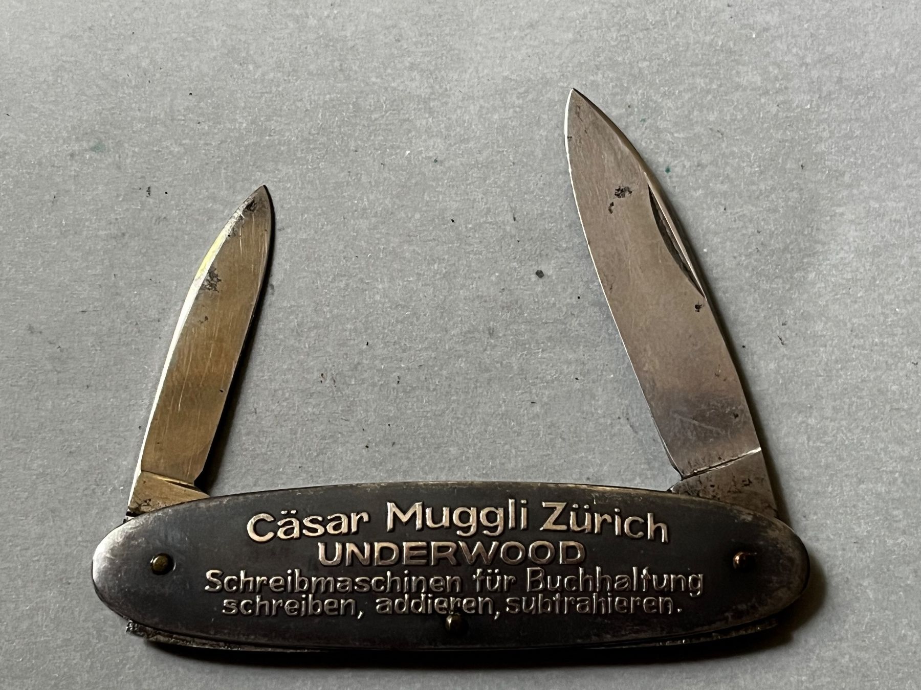 Coltelli tascabile: Altes Sackmesser UNDERWOOD 79 mm - selten – Usato da Zürich venduto da FV.vintage
