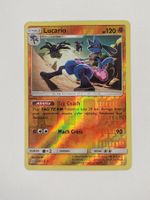 Lucario (Unified Minds) reverse holo Giratina & Knakrack