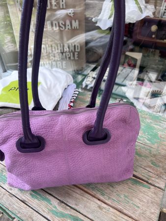 Braun Buffel Tasch hochwertiges Leder lila