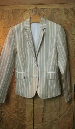 Vintage Linen Cotton Blazer - M
