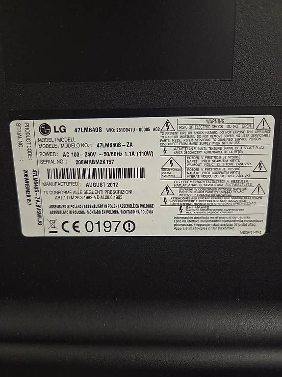 Televisori: LG Fernseher – Usato da Hittnau venduto da Minitwo146 4
